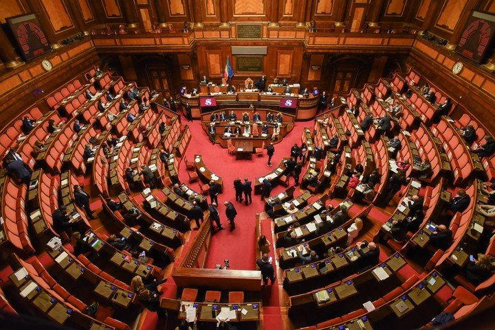 Una imagen del Senado italiano. Foto: Víctor Sokolowicz